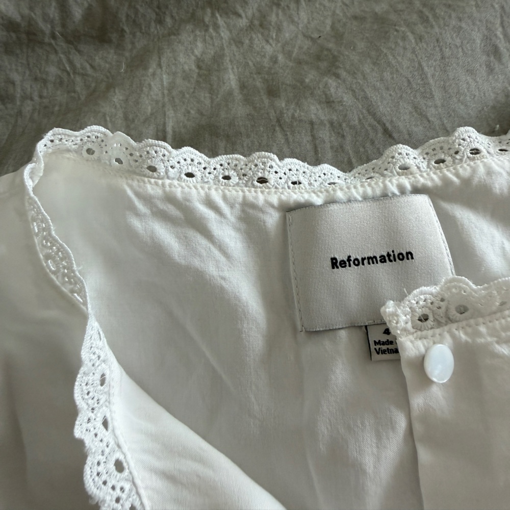 Reformation White Valetta Skirt Set - Picture 5 of 6